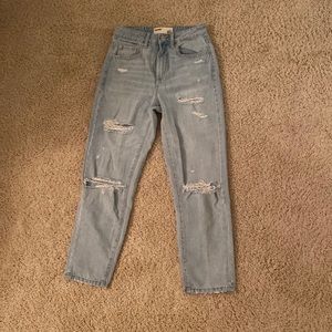 Light blue mom jeans